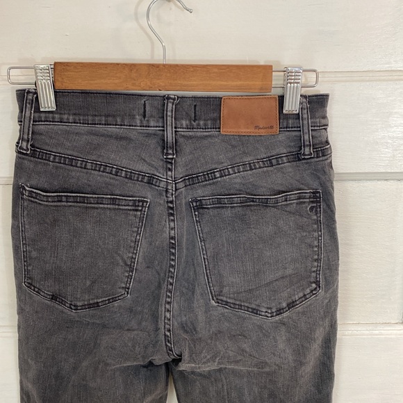 Madewell Cali Demi Bootcut Jeans in Berkeley Black Raw Hem Chewed, Size 25 - Picture 10 of 17